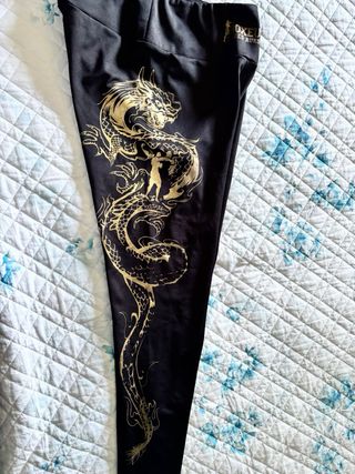 Leggins Boxeur des rues S neri e oro
