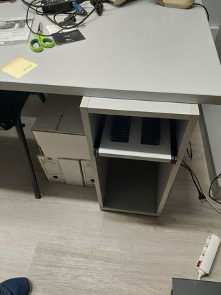 Mesa oficina L gris