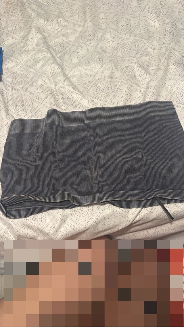 Conjunto falda-top gris