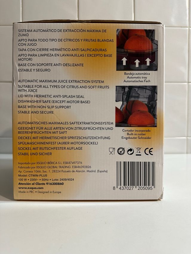 CitroTwin Plus - Exprimidor Automático