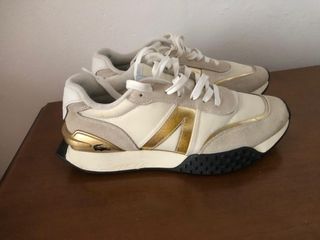 Zapatillas y zapatos mujer - Blanco, Negro, Dorado
