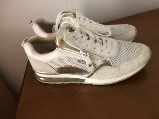 Zapatillas y zapatos mujer - Blanco, Negro, Dorado