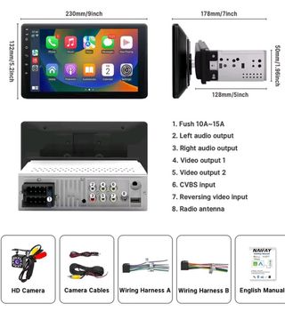 Radio Android 9" GPS Bluetooth