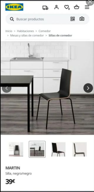 10 Sillas IKEA modelo Martin