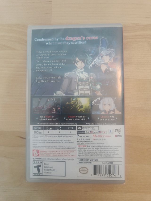 Dragon Star Varnir switch 