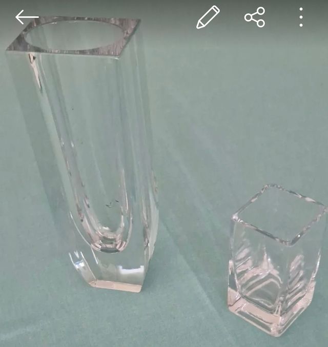 Jarrones cristal transparentes Juego 8 jarrones