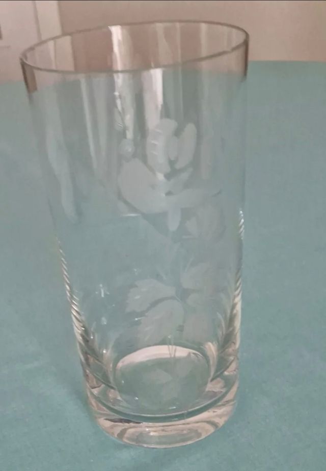 Jarrones cristal transparentes Juego 8 jarrones