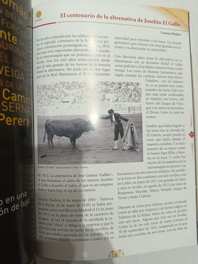 Plaza de toros de sevilla. Empresa Pages. Temporad