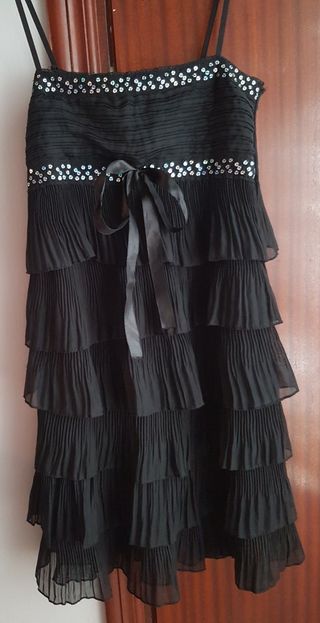 Vestido negro fiesta - Talla S