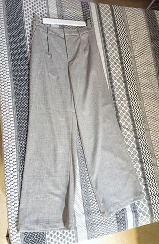 Pantalones de pinza en Gris