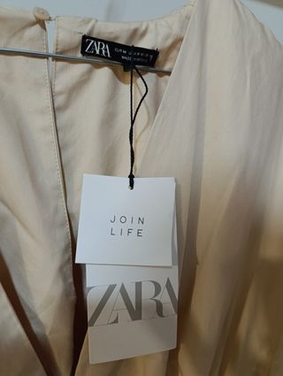 Mono corto Zara beige - M