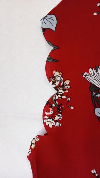 Vestido floral rojo Talla L