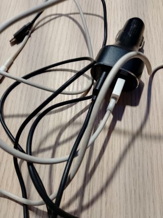 Cargador coche iPhone Doble USB