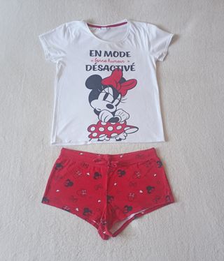 Pijama Minnie Mouse Disney - Rojo y Blanco