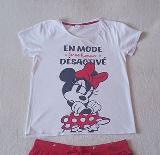 Pijama Minnie Mouse Disney - Rojo y Blanco