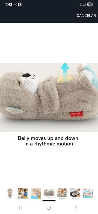 Peluche Nutria hora de dormir, Fisher-Price