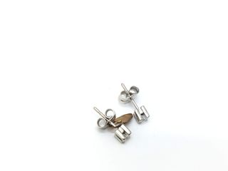 pendientes oro 18k con piedra con diamante