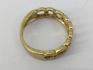 alianza oro 18k con piedra con diamante
