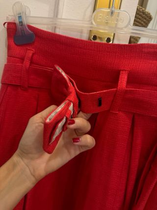 Falda roja Mango - Talla S