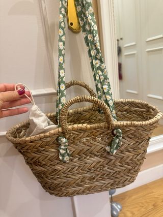Cesta mimbre Pull&Bear 