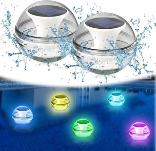 Luci LED solari per piscina galleggianti 2pz