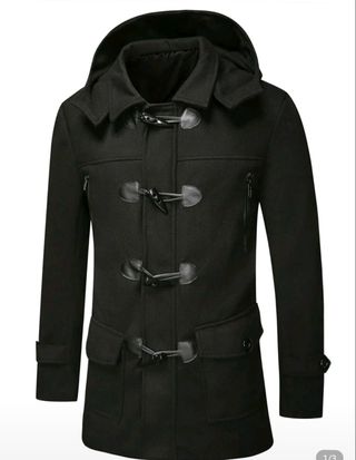 Abrigo negro hombre - elegante