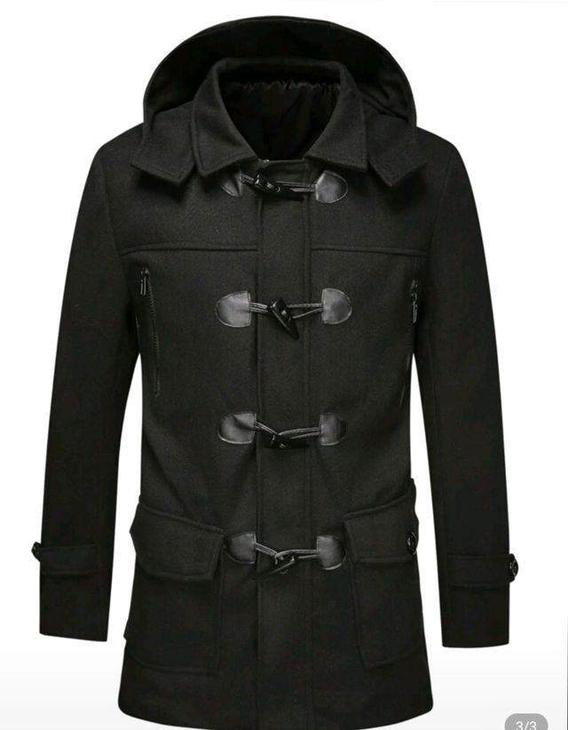 Abrigo negro hombre - elegante