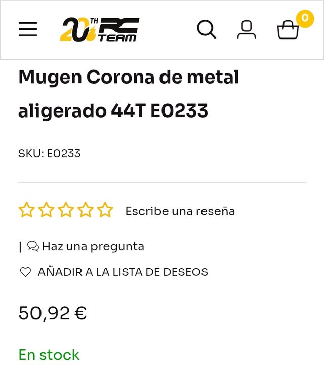 Corona Mugen SL-703 metal aligerado