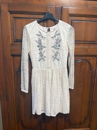 Vestito bianco floreale
