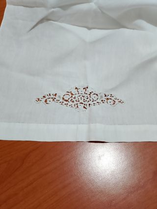 Telo bagno pizzo bianco