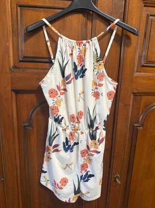 Romper estiva floreale bianco