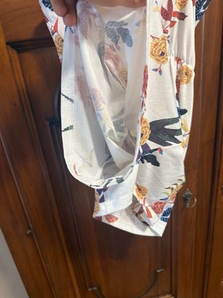 Romper estiva floreale bianco