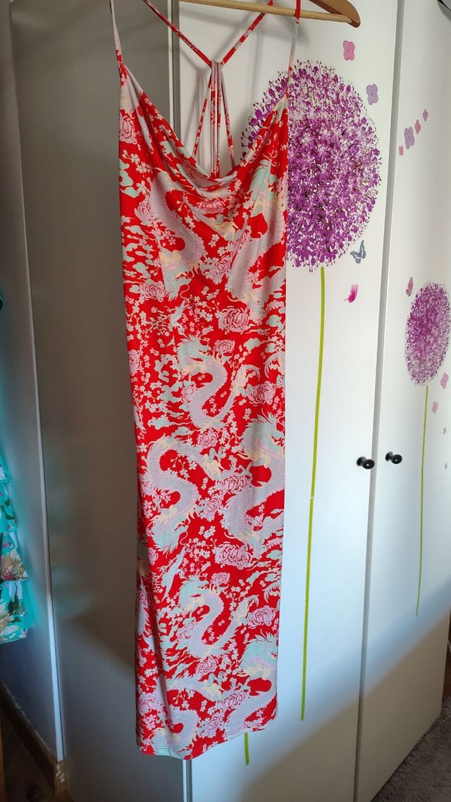 Vestido Bershka rojo - talla M