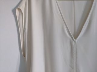Vestido midi blanco crema - Talla M
