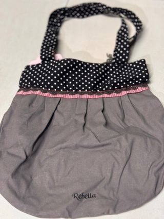 Bolso Rebellia juvenil gris y negro