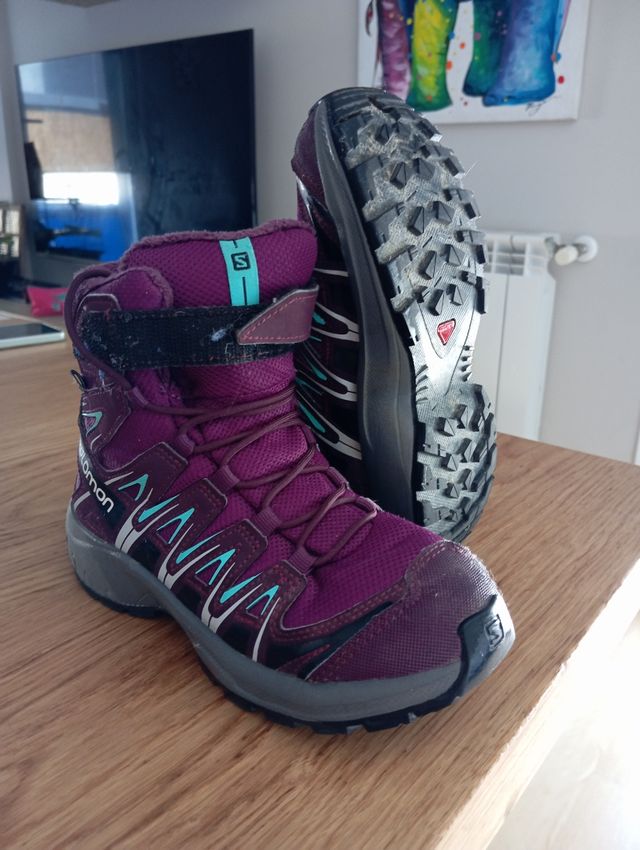 Botas Salomon niña - Moradas talla 30
