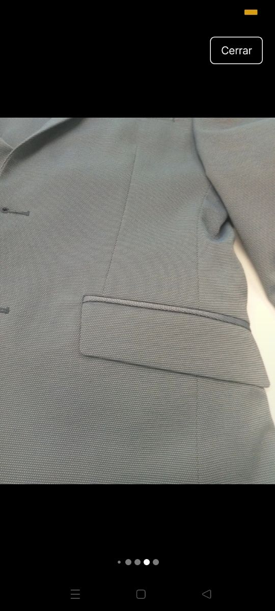 Blazer Zara Hombre M - Gris