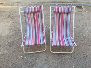 2 Tumbonas playa sillas piscina