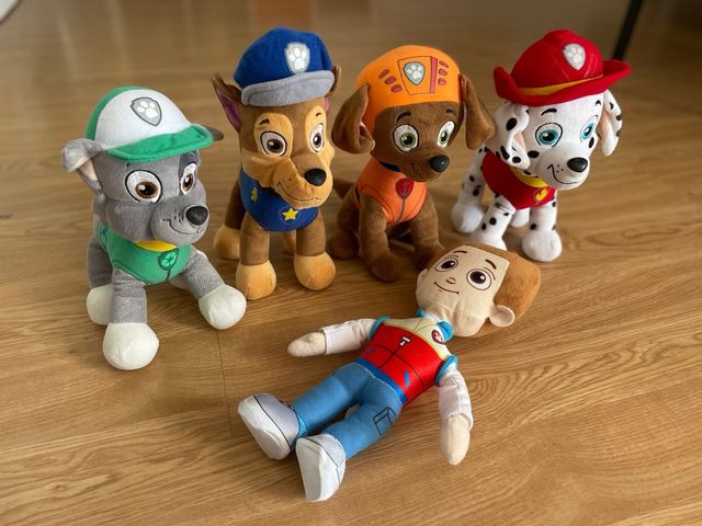 Peluches Paw Patrol: 6 unidades