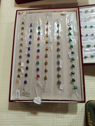 PULSERAS PLATA MINERALES
