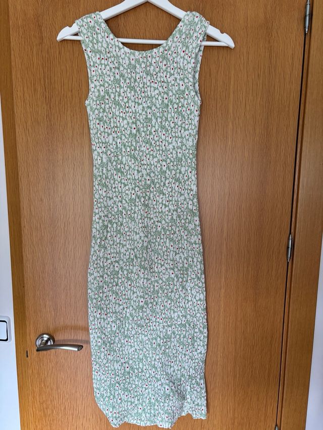 Vestido midi flores - Talla S