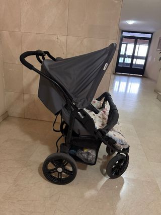 Carrito gemelar doble