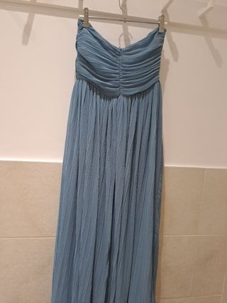 Vestido Zara azul fiesta talla M