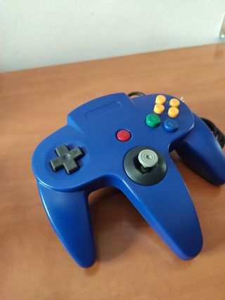 Mando de Juego Clásico N64 para USB A PC/Mac, Azul