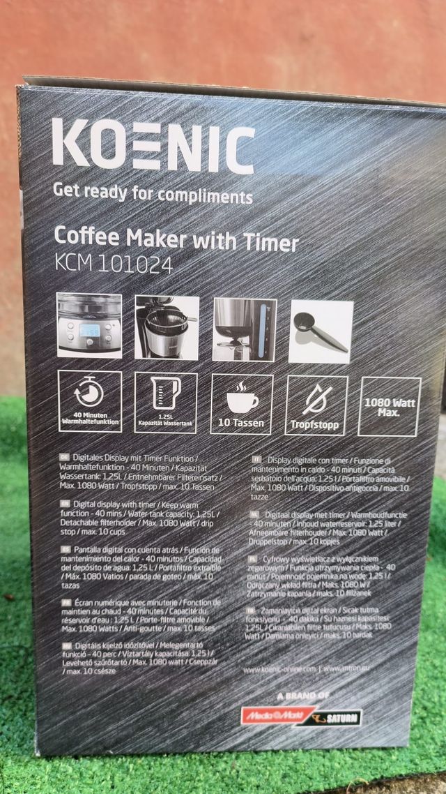 Cafetera Koenic KCM 101024 - 10 tazas