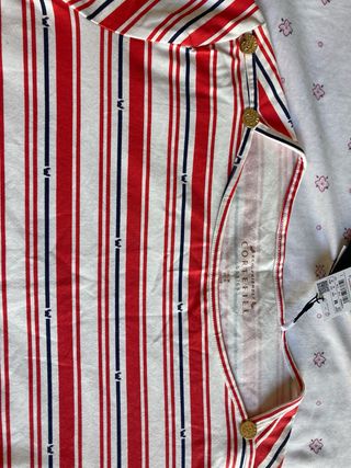 Camiseta Cortefiel rayas rojas M