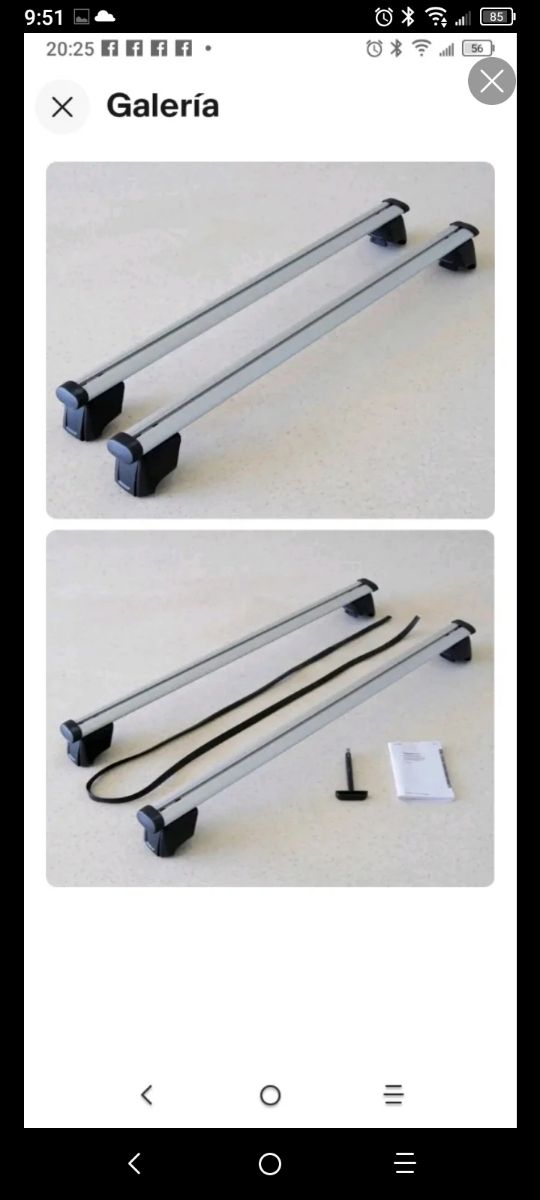 Barras portaequipajes Audi Q5 8R