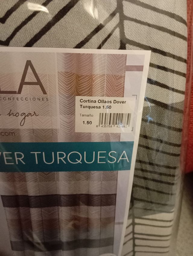 Cortinas Dover Turquesa - Paula Confecciones,