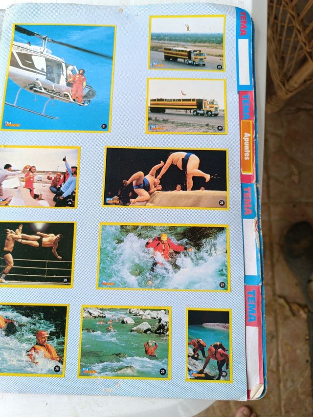 Carpeta cromos amantes riesgo