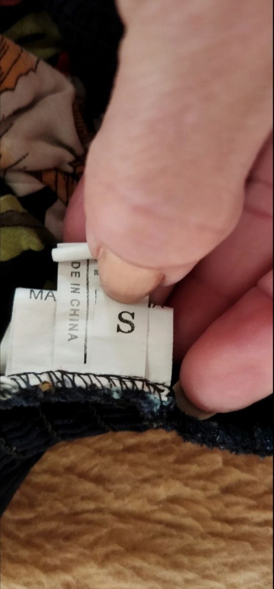 Top corto floral azul